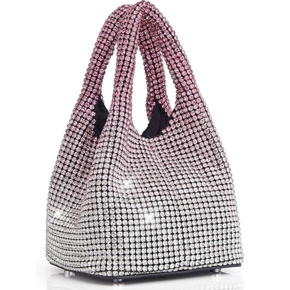 Sparkling Bling Things Handbags - NWT Sparkling Bling SwarovskI Crystal Rhinestone Bucket Bag Shoulder Pur…